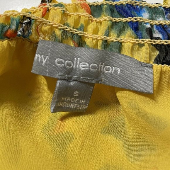 Colorful Off Shoulder Short Sleeve Ruffled Top - Picture 6 of 6